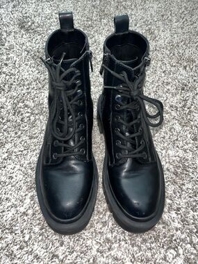 GUESS Platform Combat Boots